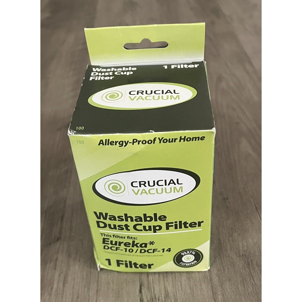 Crucial Vacuum Washable Dust Cup Filter Fits Eureka DCF-10/DCF 14 New in Box